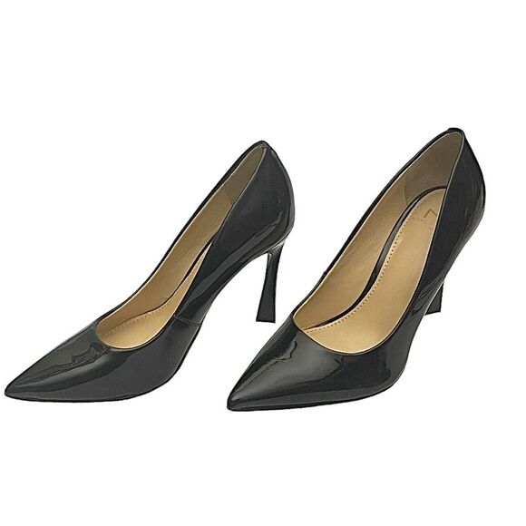 Marc Fisher LTD SASSIE Women’s 5.5M Black Leather Pointed Toe Stiletto Pumps - Picture 7 of 13
